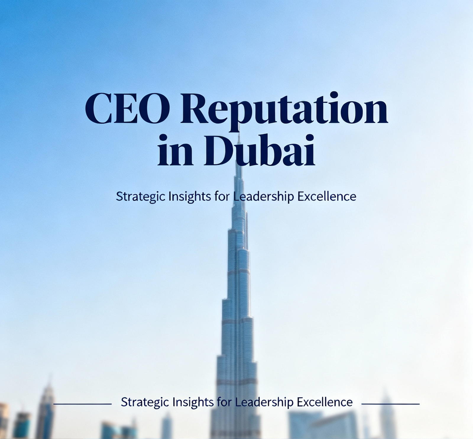 CEO Reputation in Dubai: A Guide for Gulf Leaders